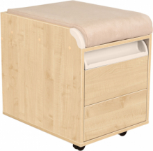 Тумба Дэми ТУВ.10 подкатная на 2 ящика с подушкой Тумба Дэми ТУВ.10 подкатная на 2 ящика с подушкой Детская мебель / Тумбы и стеллажи