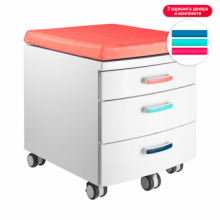 Тумба TCT Nanotec с 3 ящиками Тумба TCT Nanotec с 3 ящиками Детская мебель / Тумбы и стеллажи