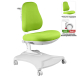 Комплект Anatomica Genius парта + кресло + надстройка + выдвижной ящик + подставка для книг белый/серый с зеленым креслом Robin